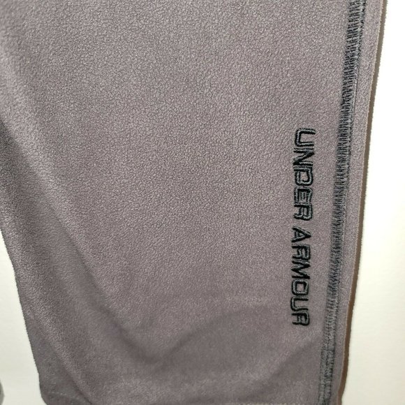 UNDER ARMOUR COLD GEAR Youth LOOSE Fit GRAY WarmUp FLEECE Pants 5-6T SMALL - Picture 3 of 4